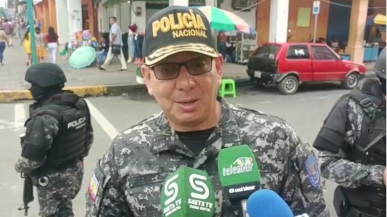 Fausto Buenaño, comandante de la Zona 1 de Esmeraldas, el 23 de marzo de 2023.