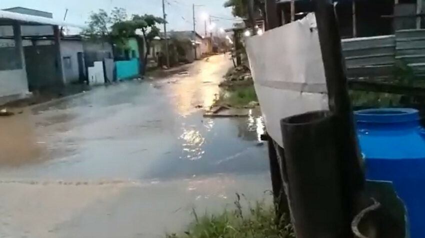 Sector de Monte Sinaí, noroeste de Guayaquil, golpeado por las inundaciones, el 23 de marzo de 2023. 