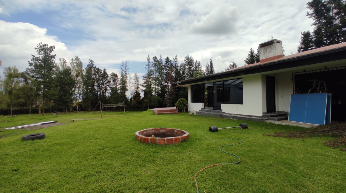 Áreas verdes de la Comunidad Terapéutica Séptimo Cielo, en el cantón Rumiñahui.