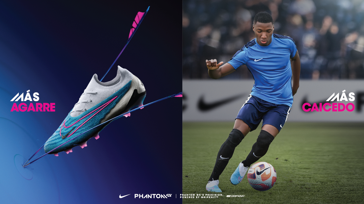 Moisés Caicedo, en un afiche para Nike.