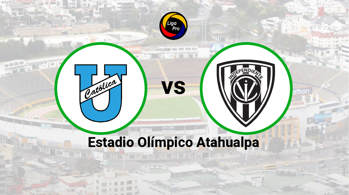 Universidad Católica se enfrenta a Independiente del Valle en el estadio Olímpico Atahualpa el 31 de marzo de 2023.