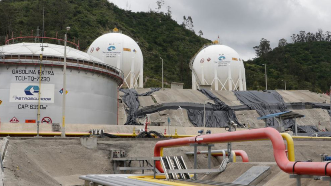 Imagen del Terminal Cuenca de Petroecuador, desde donde se abastece de combustible al sur del país.