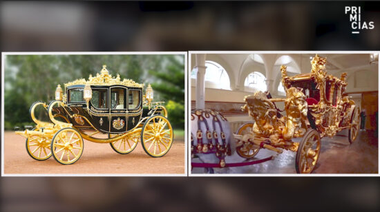 Carruajes dorado y de diamante para la coronación del rey Carlos III