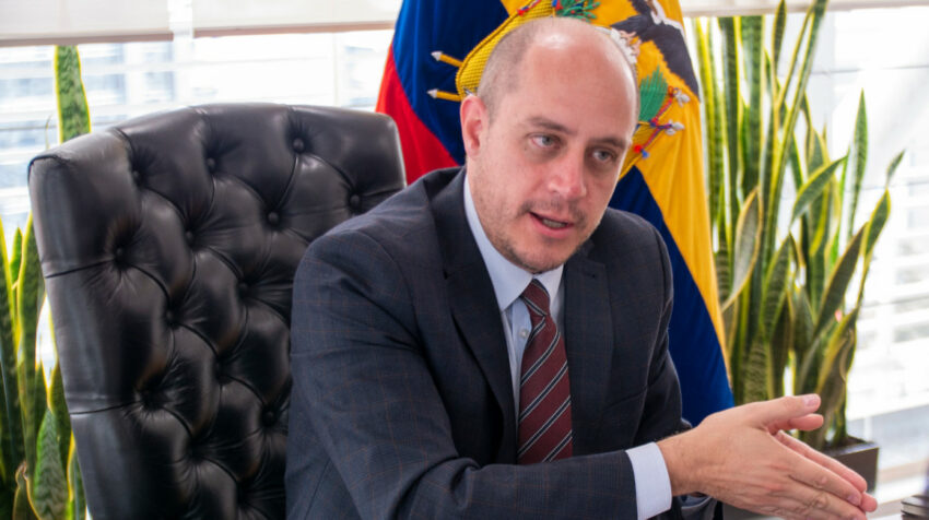 El ministro de Producción, Julio José Prado, 11 de abril de 2023.