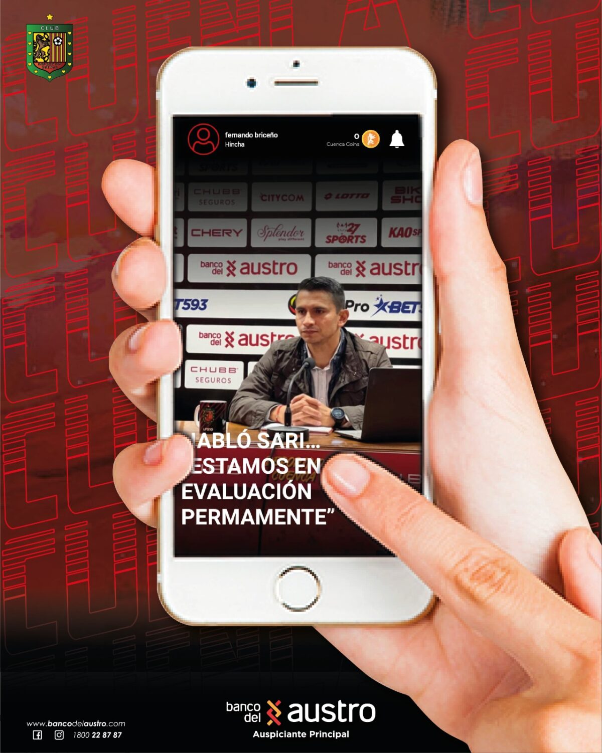 La aplicación oficial del Deportivo Cuenca.