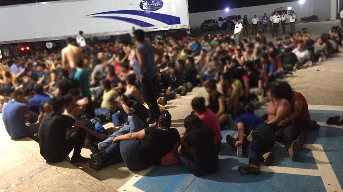 Un grupo de migrantes en Veracruz, México, el 6 de marzo de 2023.