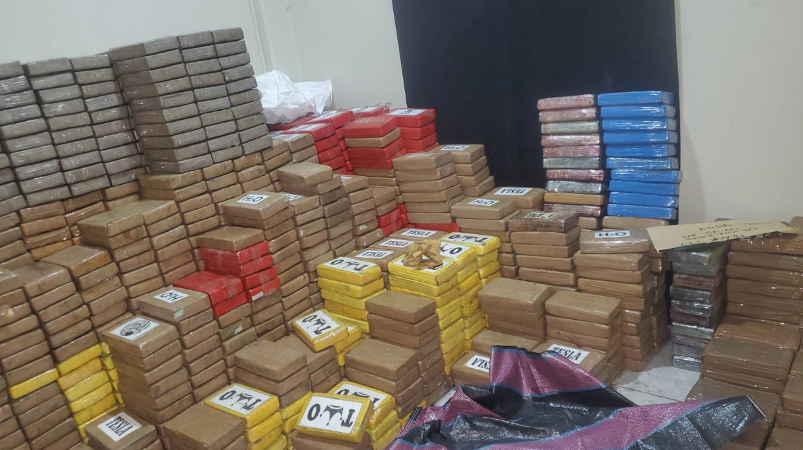 Cinco toneladas de cocaína almacenadas en una casa en Urdesa