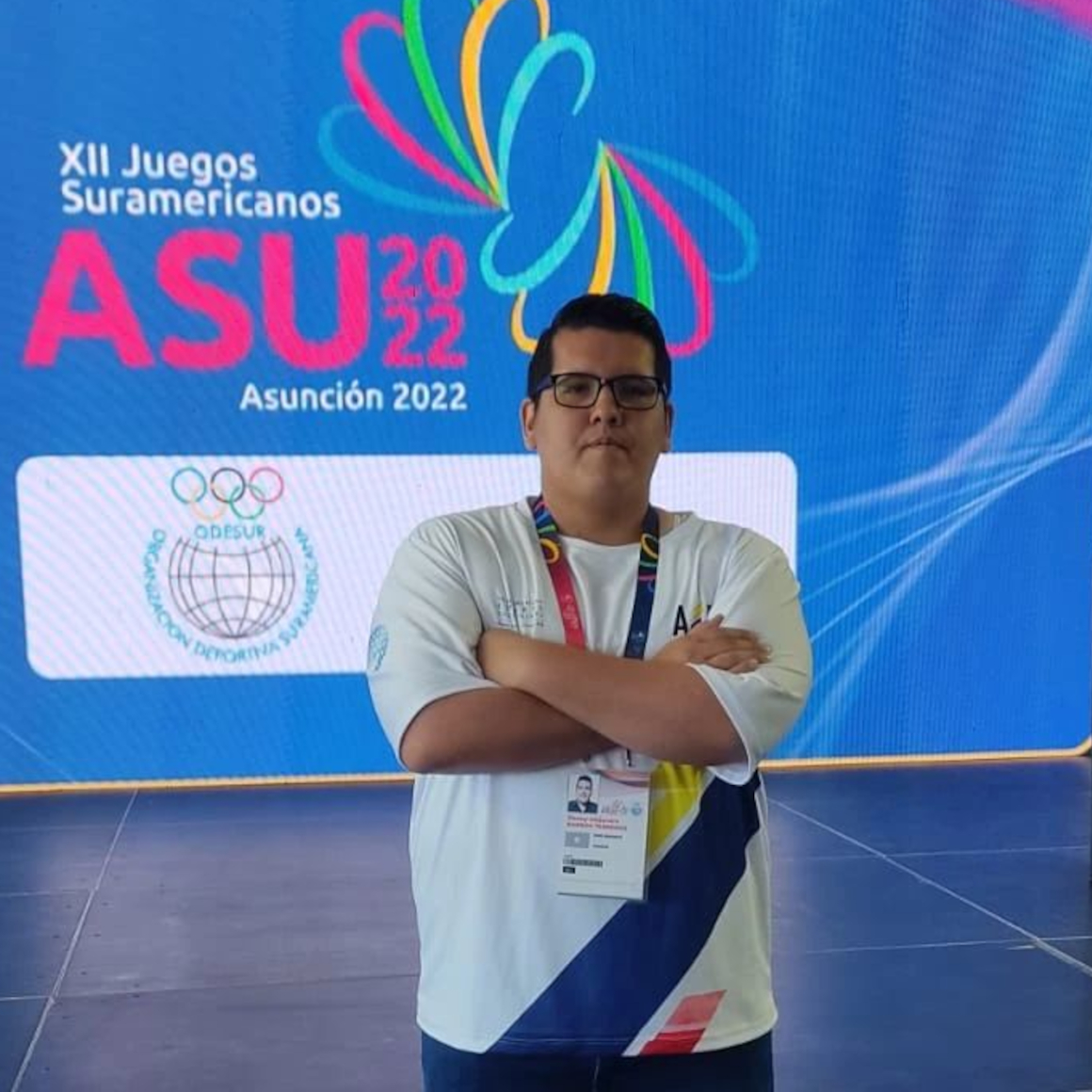 El ecuatoriano Jimmy Barros, en los Juegos Suramericanos de Asunción 2022.