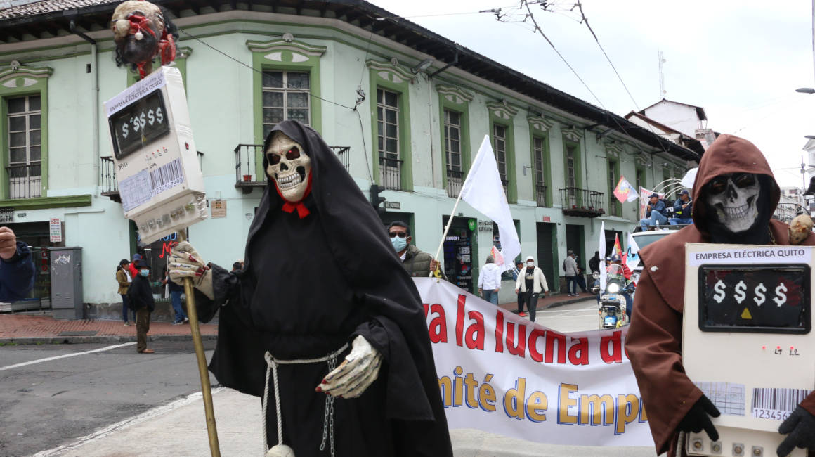 Marcha por el Día del Trabajador en Quito, el 1 de mayo de 2023. 