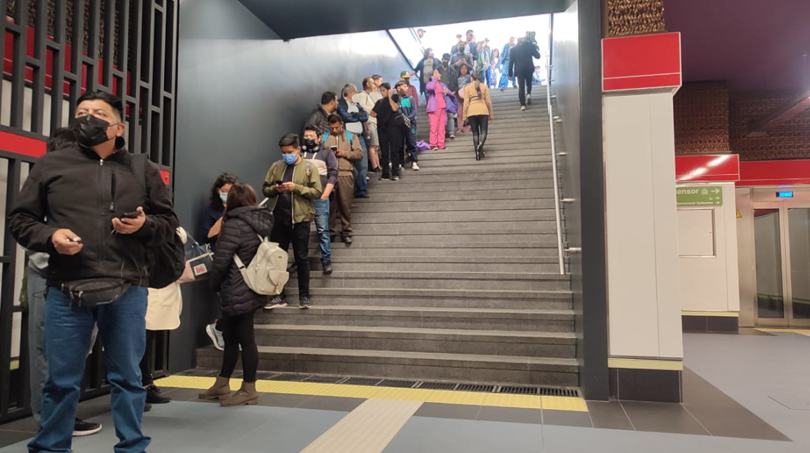 Estación de Quitumbe del Metro estuvo cerrada por casi 30 minutos