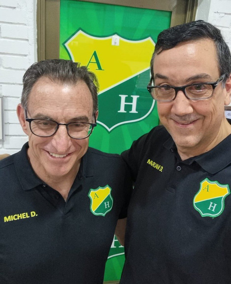 El ecuatoriano Michel Deller y el colombiano Maruan David Issa, los nuevos dueños del Atlético Huila.