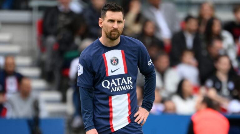 Lionel Messi, durante un partido con el PSG, el 30 de abril de 2023.