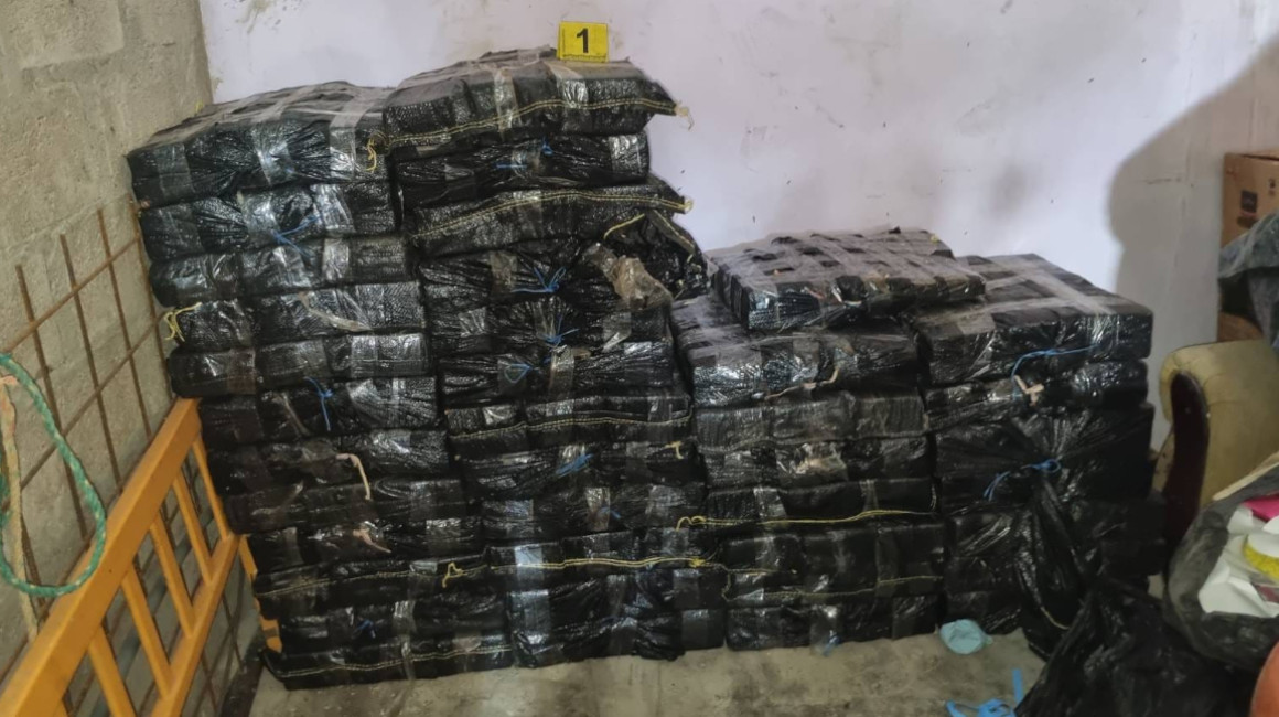 Más de media tonelada de cocaína, valorada en USD 30 millones, fue incautada por la Policía, en abril de 2023.