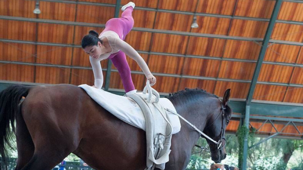 Vauiting 'Vaulting', el deporte que combina gimnasia y equitación