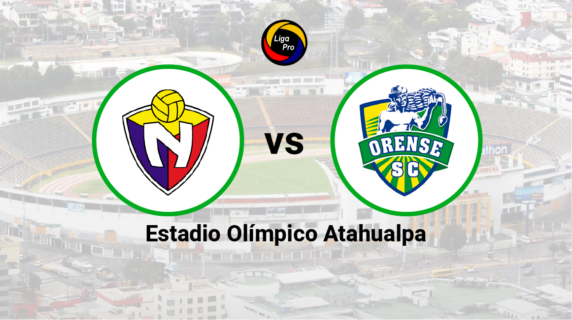 El Nacional se enfrenta a Orense en el estadio Olímpico Atahualpa, el 13 de mayo de 2023.