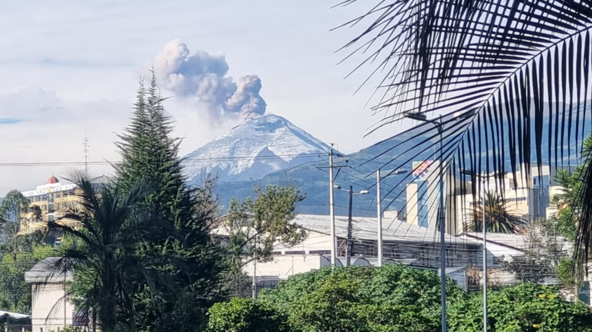 Imagen del volcán Cotopaxi, el 12 de mayo de 2023.