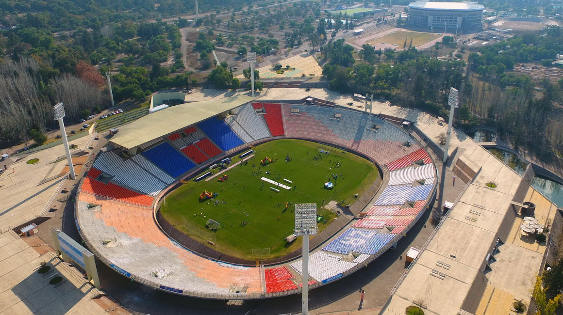 Vista aérea del Estadio Malvinas Argentinas, en Mendoza.