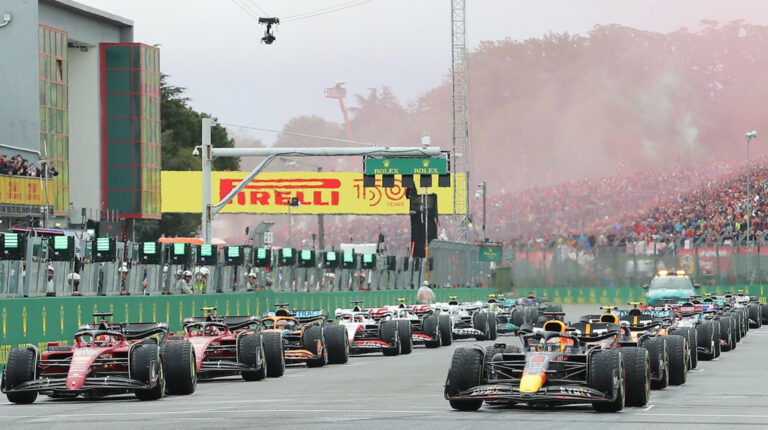 Imagen de la partida del Gran Premio de Emilia-Romagna de 2022, el 24 de abril.