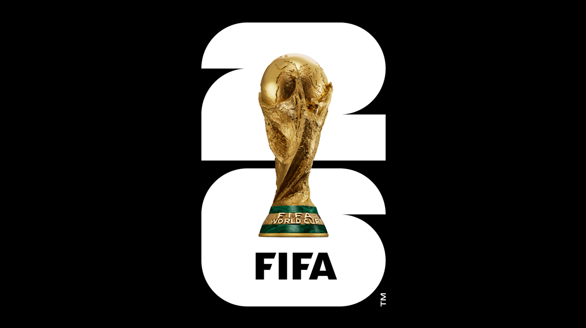 Logo del Mundial 2026 que se jugará en Estados Unidos, México y Canadá.