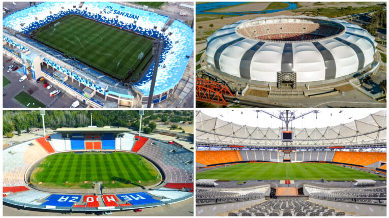 Imagen de los estadios sedes en el Mundial Sub 20, de Argentina.