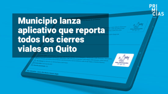 Cierres viales en Quito reportados en la página web de la AMT.