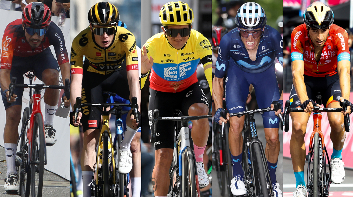 Daniel Martínez, Jonas Vingegaard, Richard Carapaz, Enric Mas y Mikel Landa, algunos de los favoritos del Critérium du Dauphiné 2023. 