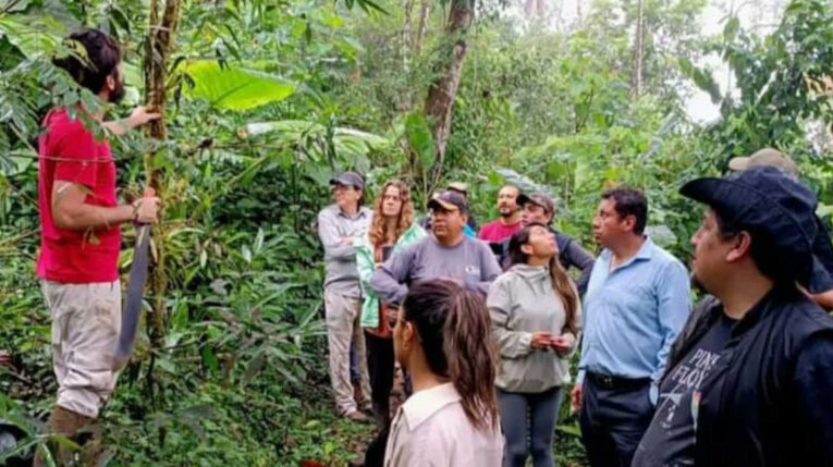 Taller para el fortalecimiento de la gobernanza de la Reserva de Biósfera del Chocó Andino de Pichincha, el 25 de abril de 2023.