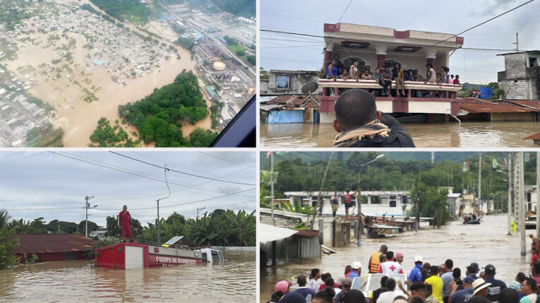 Cuatro cantones de Esmeraldas evalúan los daños tras inundaciones
