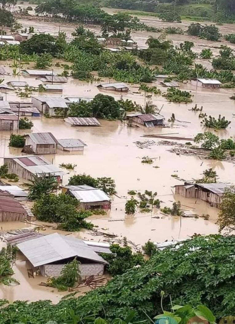 Cerca de 12.000 personas han resultado afectadas por las inundaciones en Esmeraldas. 5 de junio de 2023