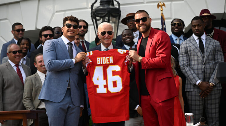 Joe Biden recibe a los Chiefs en la Casa Blanca