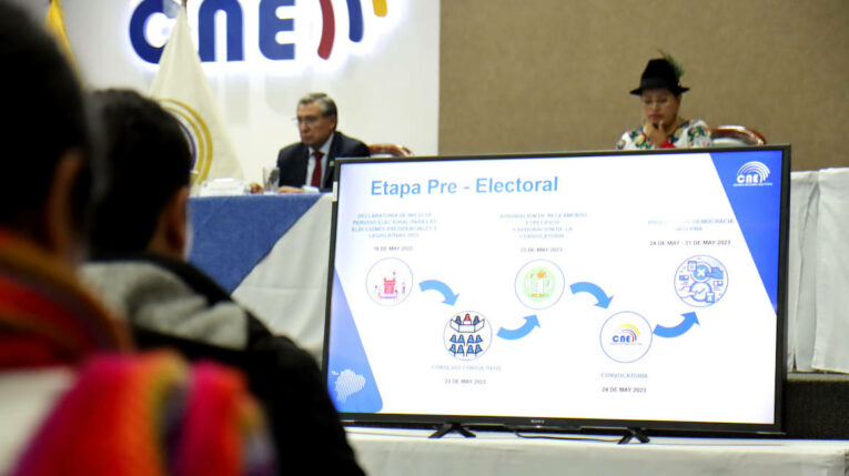 Convocatoria del CNE a las elecciones extraordinarias, el 23 de mayo de 2023. 