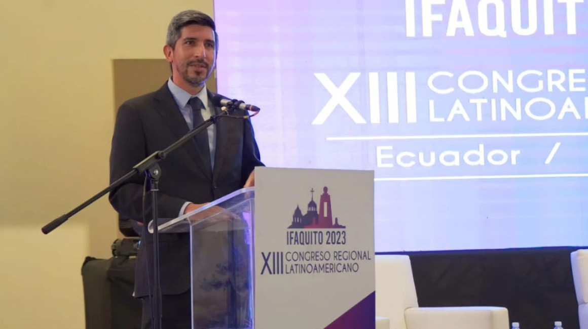Francisco Briones, director del SRI, durante el congreso IFA, en mayo de 2023.