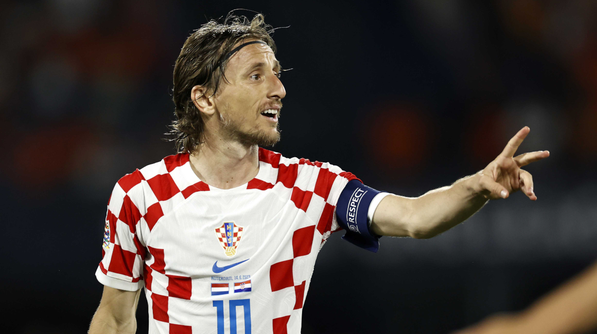 Luka Modric, durante la semifinal de la Nations League entre Croacia y Países Bajos, el 14 de junio de 2023.