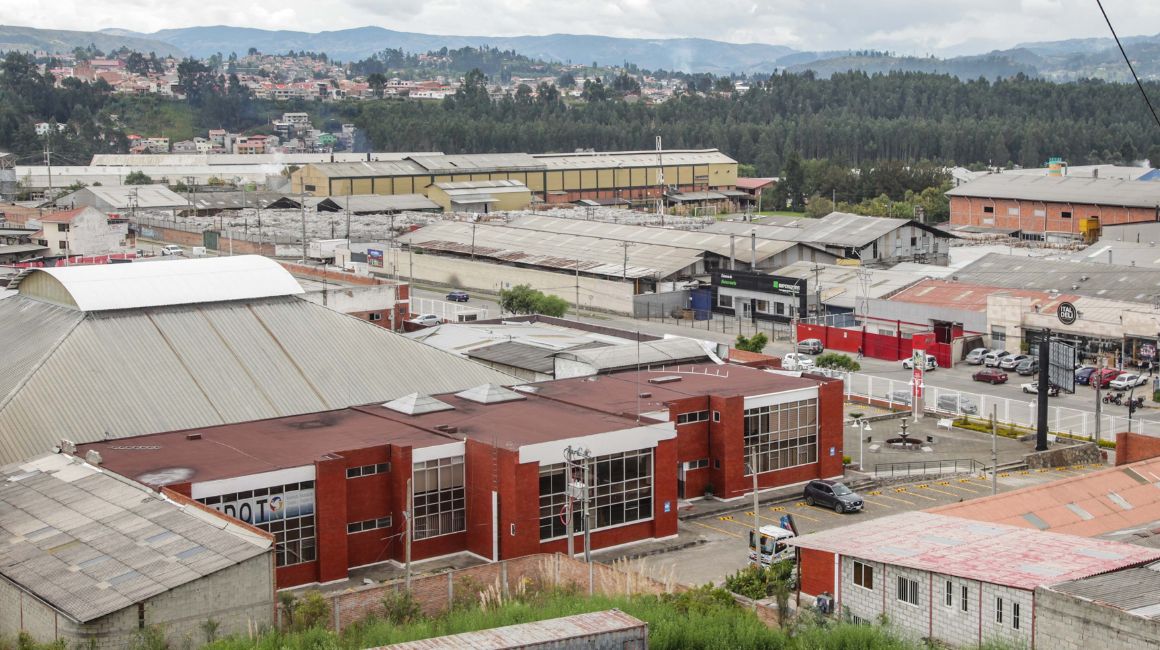 Vista panorámica del Parque Industrial de Cuenca.