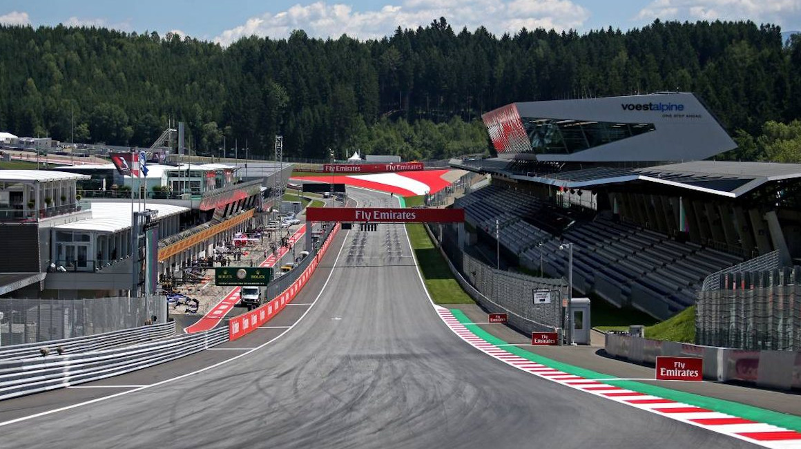 Vista general del circuito Red Bull Ring, pista en donde se disputa el Gran Premio de Austria de la Fórmula 1.