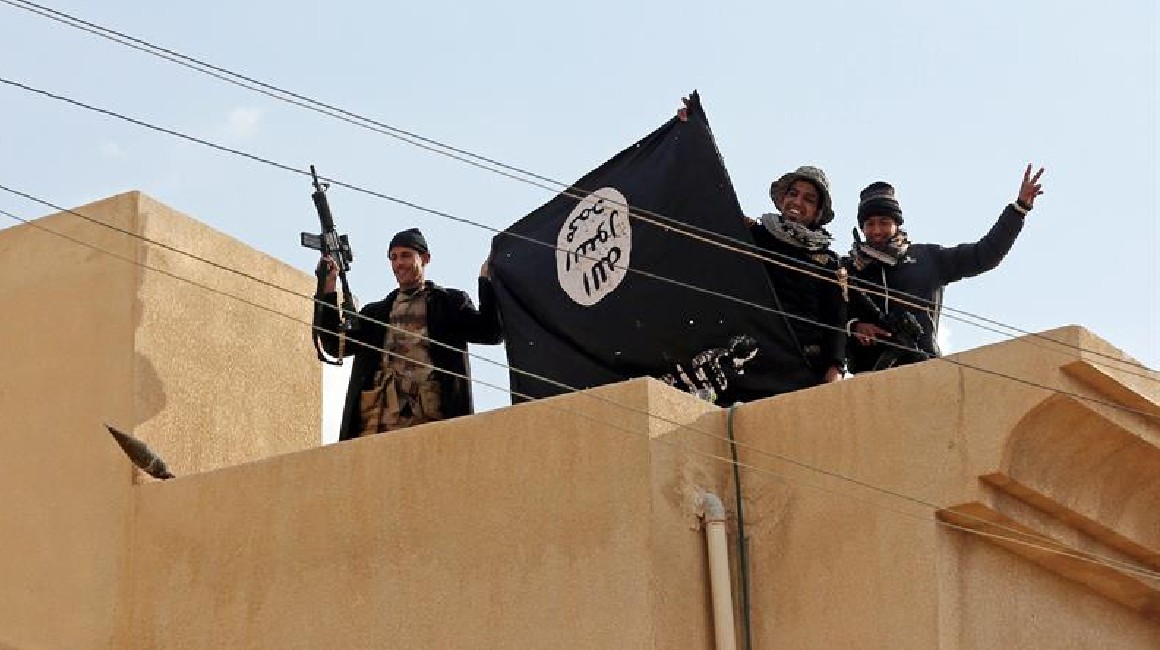 Miembros de ISIS en Mosul.