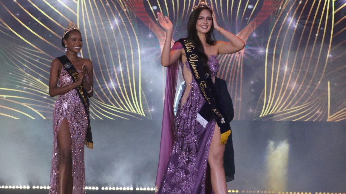 Delary Stoffers Villón, luego de ganar la corona de Miss Ecuador.