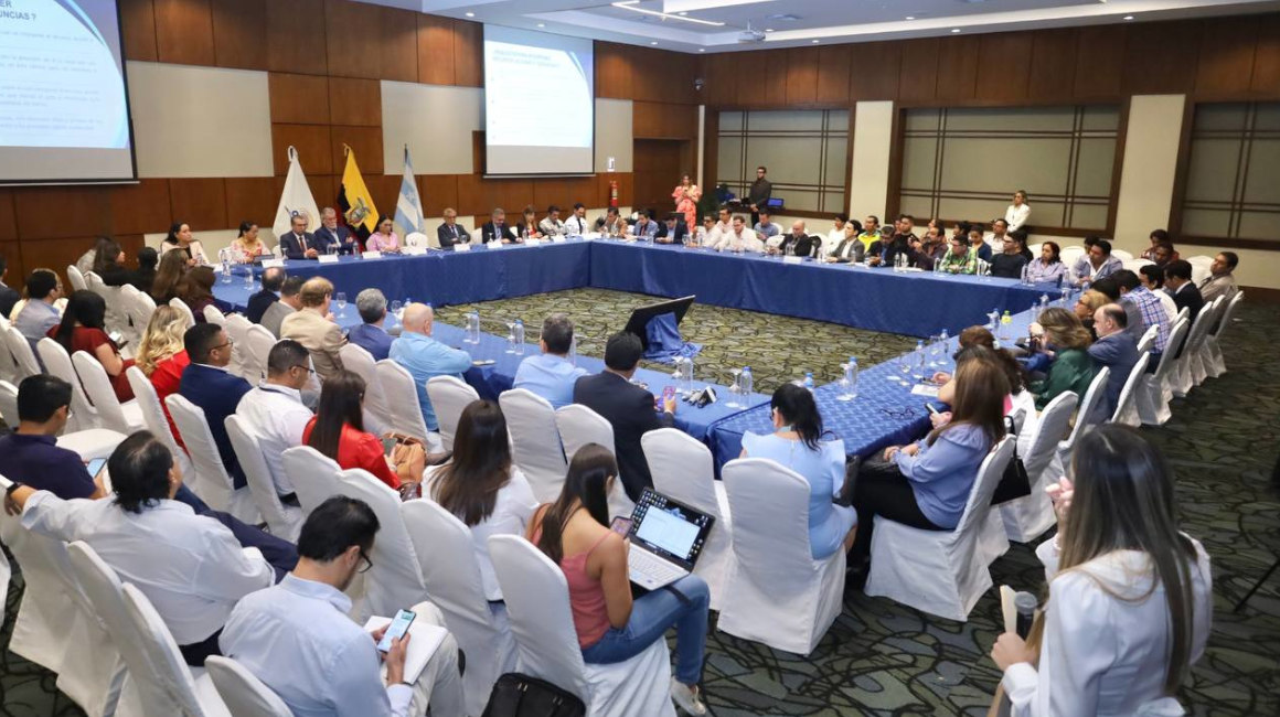 El CNE realizó un conversatorio sobre las elecciones de 2023, este 3 de julio de 2023 en Guayas.