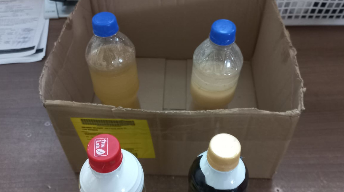 La cocaína líquida estaba en botellas de supuestos energizantes que iban a enviarse desde Guayaquil a Estados Unidos.
