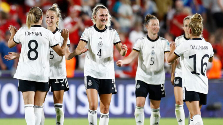 Selección femenina de Alemania, durante la Eurocopa 2022.