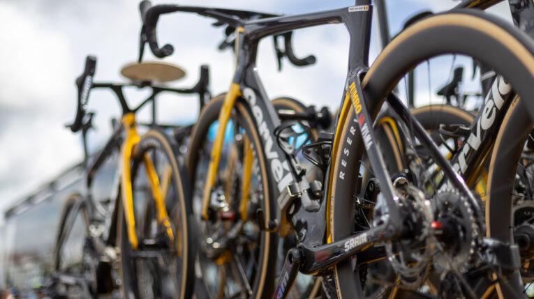 Bicicletas del equipo Jumbo - Visma durante el Tour de Francia 2023. 