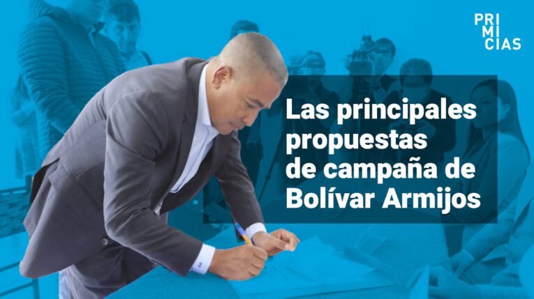 Estas son las propuestas de Bolívar Armijos en empleo, seguridad y salud