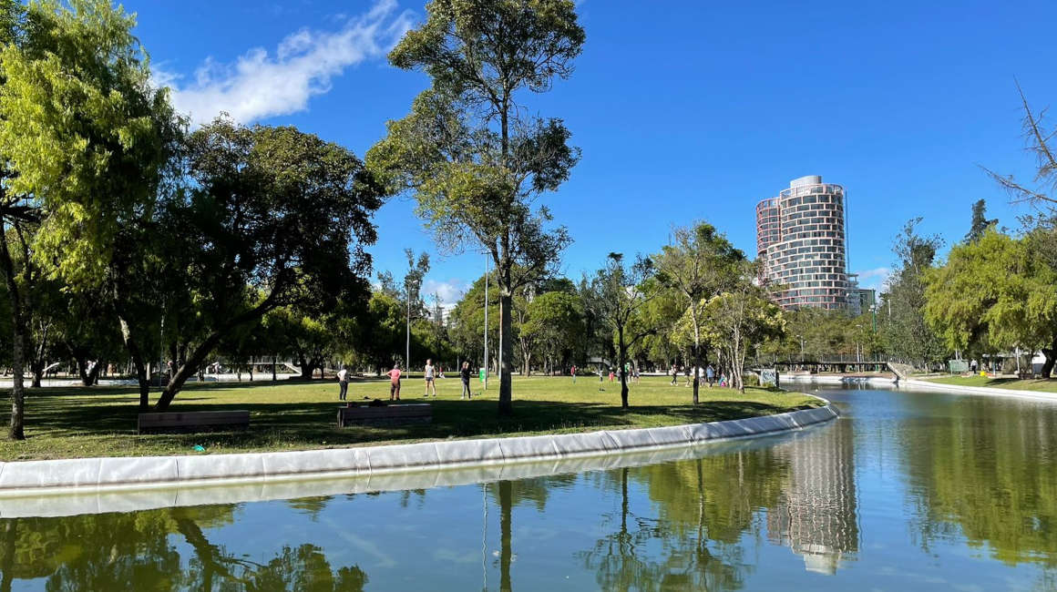 El parque La Carolina, en Quito, el 20 de julio de 2023.