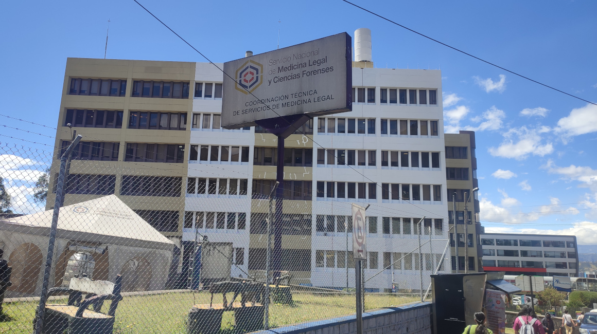 Instalaciones de Medicina Legal, en Quito, el 20 de julio de 2023.