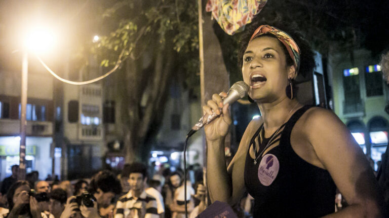 Marielle Franco, concejala de Río de Janeiro, fue asesinada a tiros el 14 de marzo de 2018.