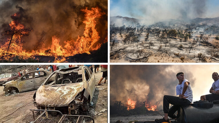 Incendios asfixian a los países del Mediterráneo en plena ola de calor