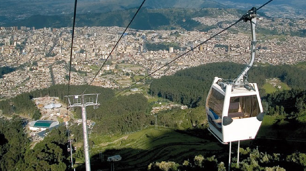 Imagen referencial del Teleférico de Quito