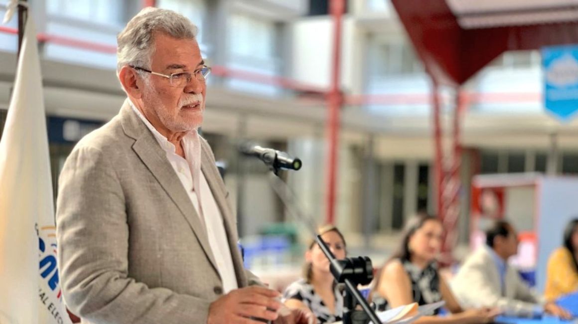 Enrique Pita, vicepresidente del Consejo Nacional Electoral, en el simulacro efectuado el 13 de agosto de 2023.