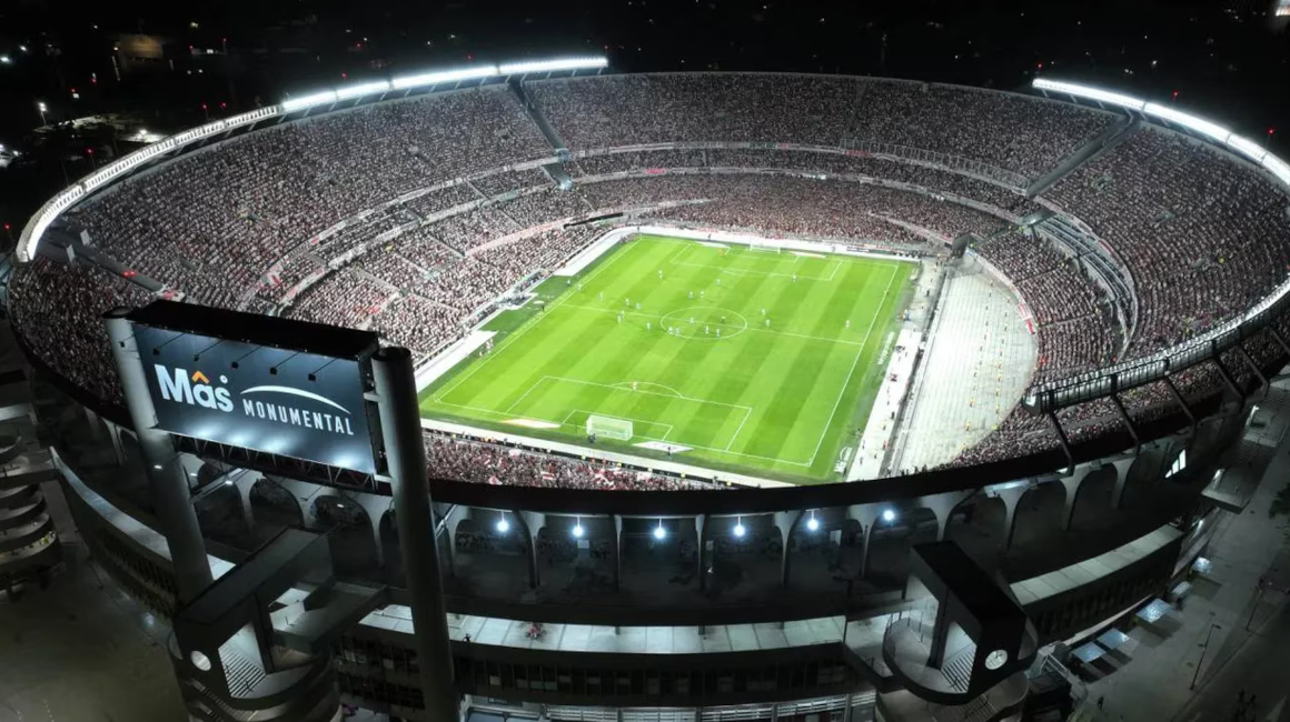 Imagen panorámica del estadio Monumental, donde Argentina recibirá a Ecuador, el 7 de septiembre de 2023, por las Eliminatorias.