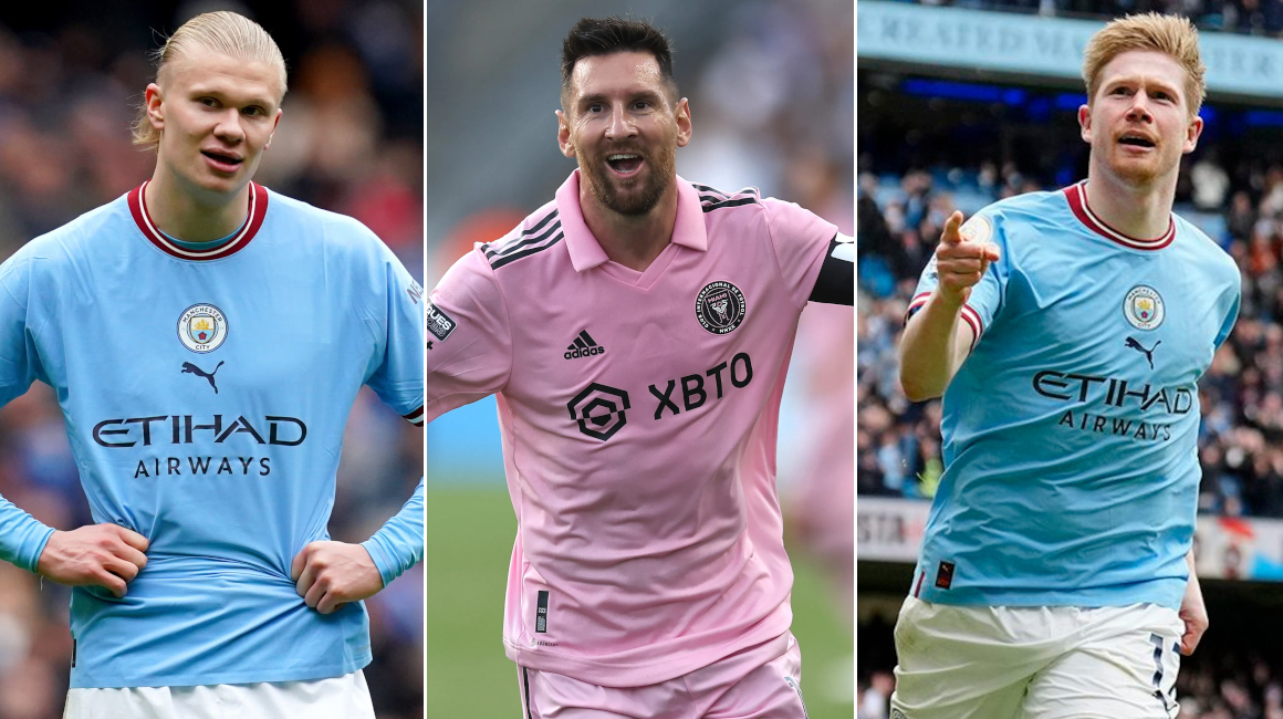 Erling Haaland, Lionel Messi y Kevin de Bruyne están nominados a mejor jugador de la UEFA 2023.